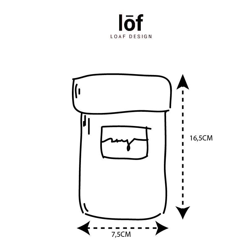 Quai xách ly giữ nhiệt vải bố phối da Loaf Design