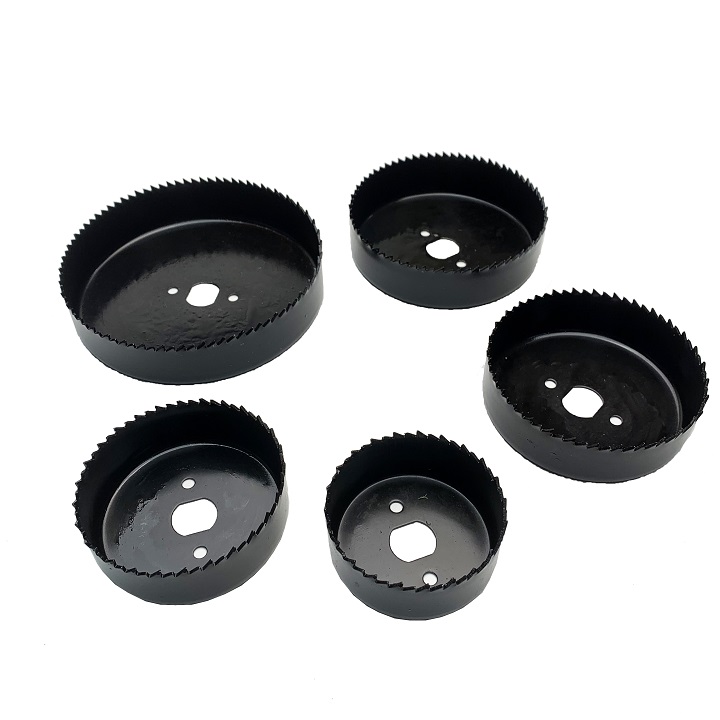 Bộ dụng cụ khoét lỗ 8 chi tiết - 5 vành khoét 64mm; 76mm; 89mm; 102mm; 127mm