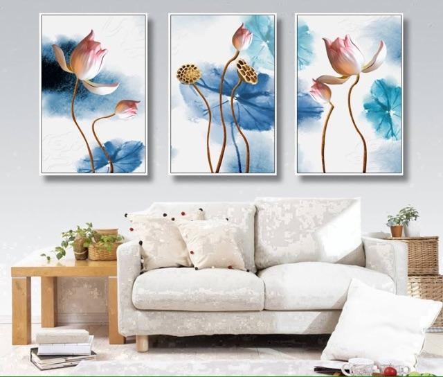 Tranh canvas decor, rực rỡ sắc hoa cho ngôi nhà thêm sức sống