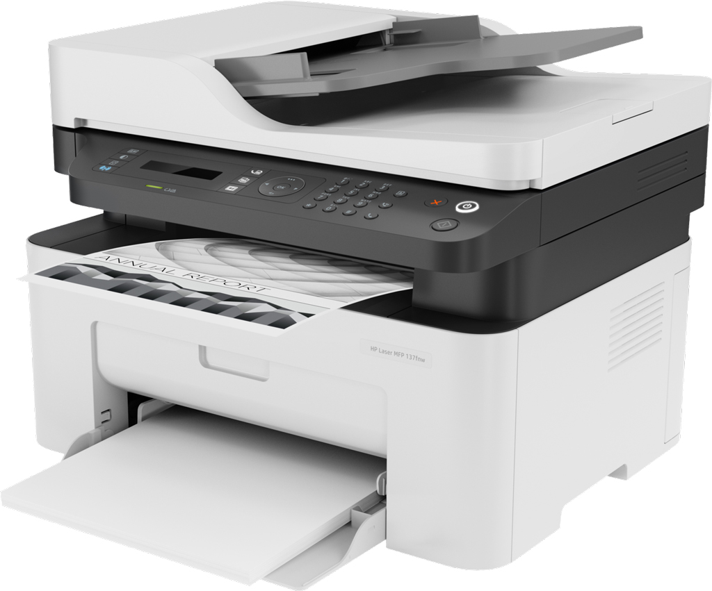 Máy in đa năng HP Laser MFP 137fnw 4ZB84A - Hàng chính hãng