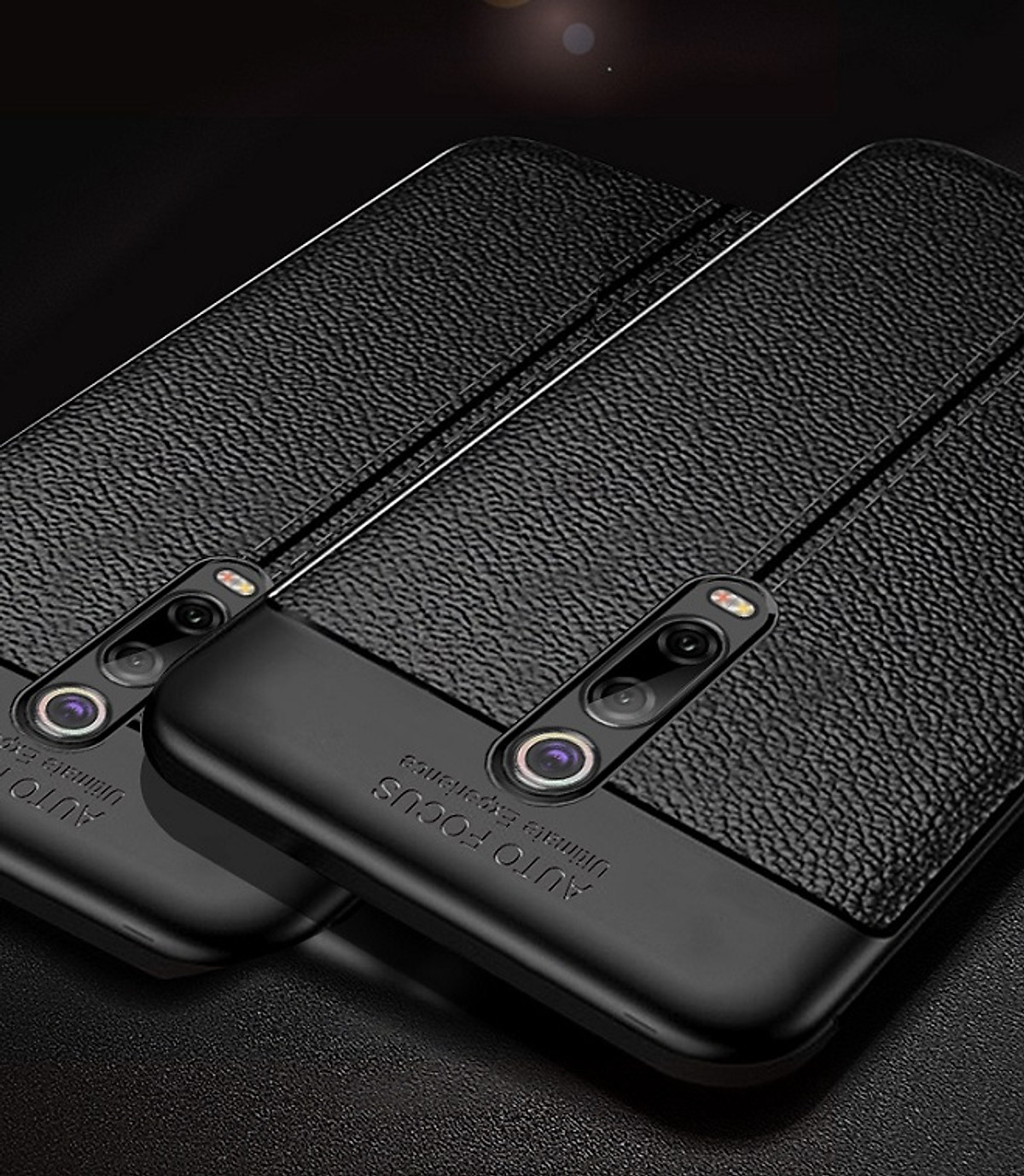 Ốp lưng cho Xiaomi Redmi K20 silicon giả da, chống sốc Auto Focus - Hàng chính hãng