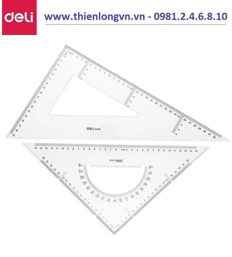 Bộ thước eke 33cm Deli 6435