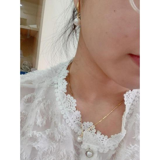 Bông Tai Ngọc Trai Hạt Tròn Đều Size 8ly, Bông Tai Ngọc Trai Nước Ngọt Tự Nhiên - Ngọc Trai Trường Thịnh