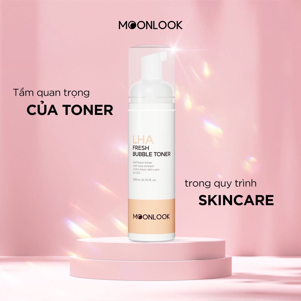 Toner dạng bọt MoonLook LHA Fresh Bubble Toner 200 ml