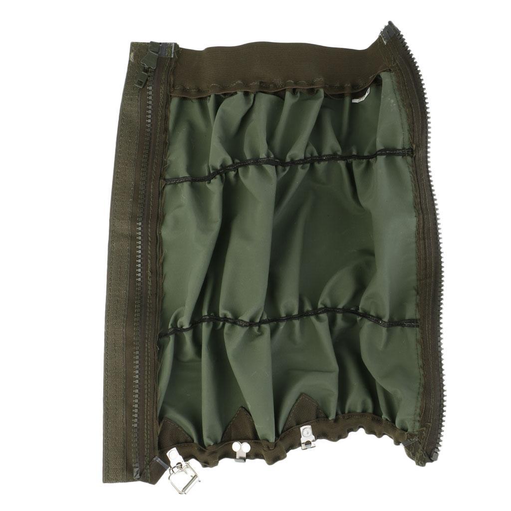 Two Pairs of Waterproof Breathable Snow High Leg Gaiters for Outdoor Walking Hiking Fishing Hunting Trimming Grass