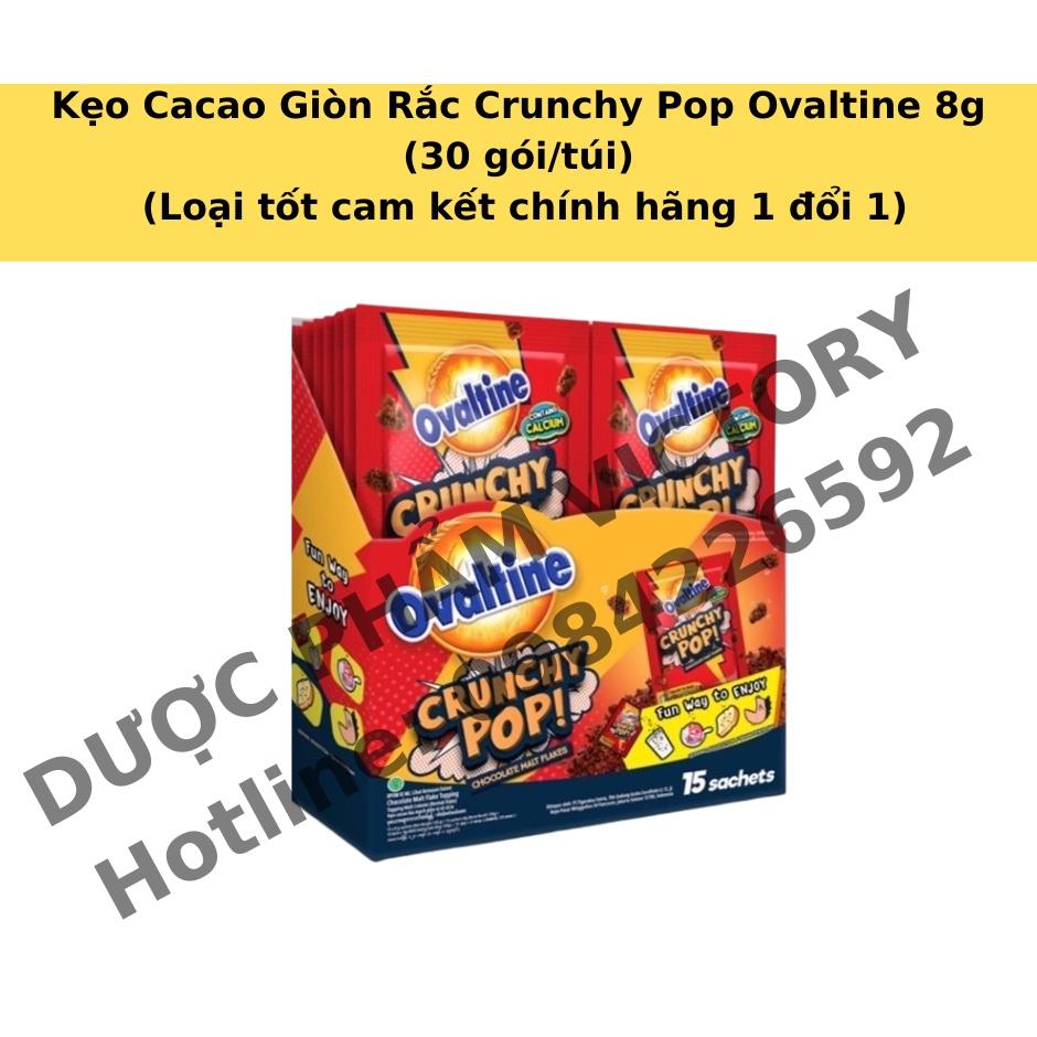 Kẹo Cacao Giòn Rắc Crunchy Pop Ovaltine 8g (30 gói/túi)