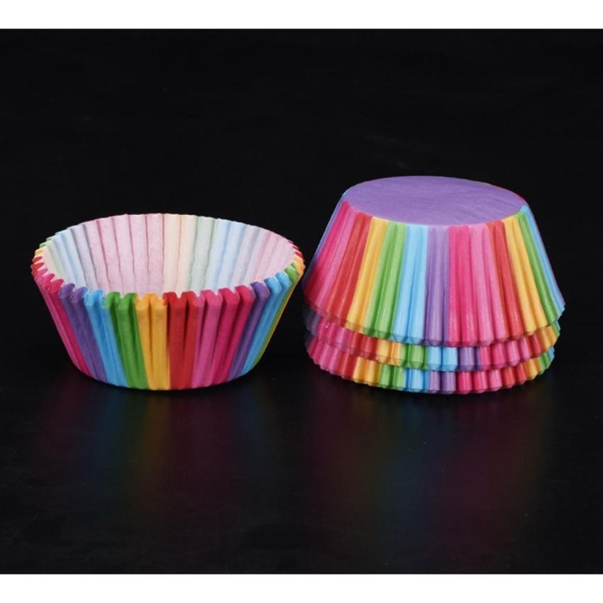 Chén Giấy Nướng Muffin Dụng Cụ Làm Bánh CupCake SET 100 cái lốc - CUPCAKEGIAY01