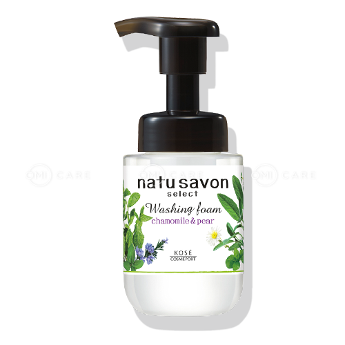 Sữa Rửa Mặt Tạo Bọt Natu Savon Hương Hoa Cúc Và Lê Softymo Kosé Nhật Bản Chai 180ml