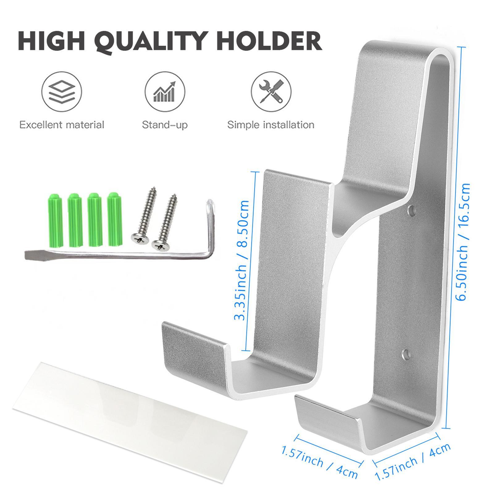 Game Controller Holder, Headset Hanger Aluminum Alloy Controller Organizer Universal Game Handle Bracket for PS5 PS4 Game Controller Gamepad