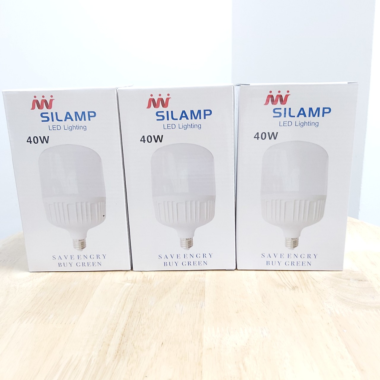 Combo Bóng đèn led búp trụ 40w ánh sáng trắng