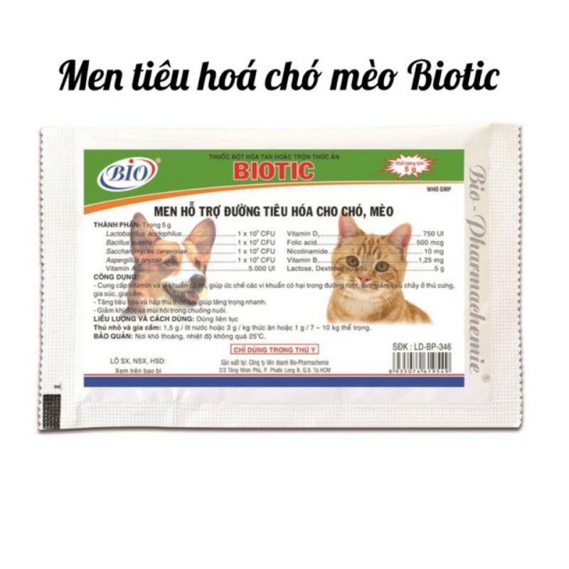 Men tiêu hóa biotic cho chó mèo thú cưng