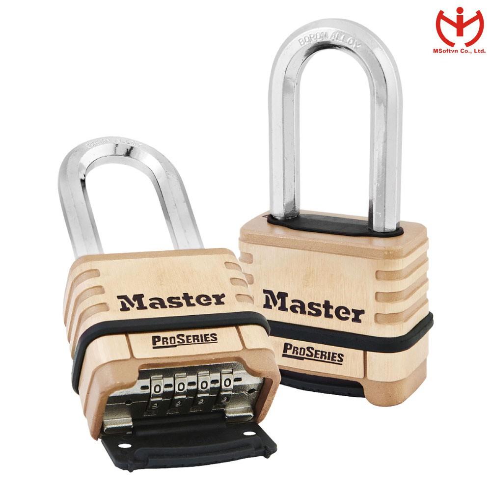 Ổ khóa số càng dài Master Lock 1175 DLH thân đồng 57mm càng dài 52mm dòng ProSeries - MSOFT