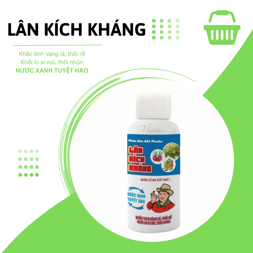 Phân Bón Vigami LÂN KÍCH KHÁNG khắc tinh vàng lá, thối rễ, xì mủ, thối nhũn 1000ML