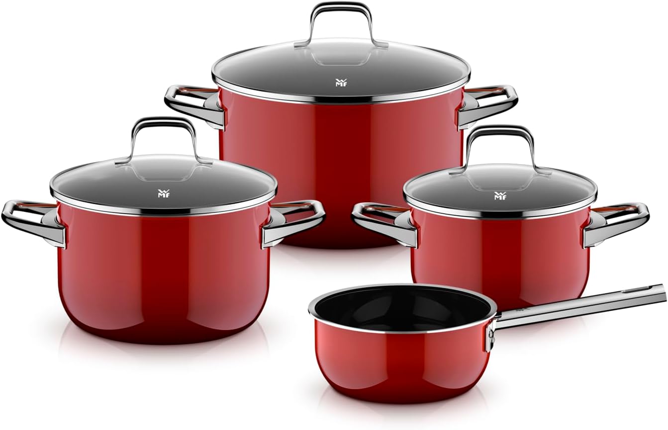 Bộ nồi WMF Fusiontec Essential Pro 4 Món Màu Đỏ hàng chính hãng
