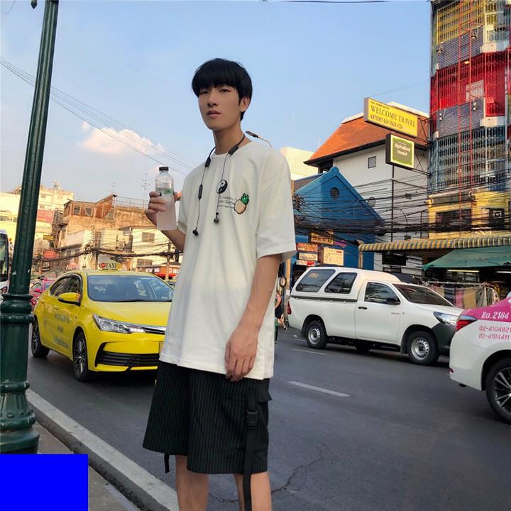 Áo Thun Nam Unisex Tay Lỡ Logo Trái Thơm ATN5308