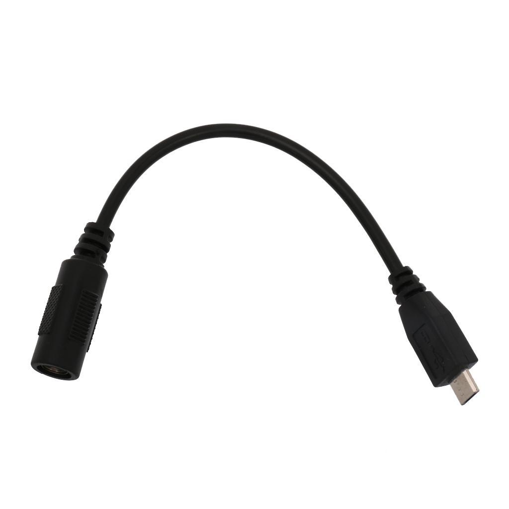 Micro USB Male to 5.5x2.1mm Female DC Power Plug Charging Adapter