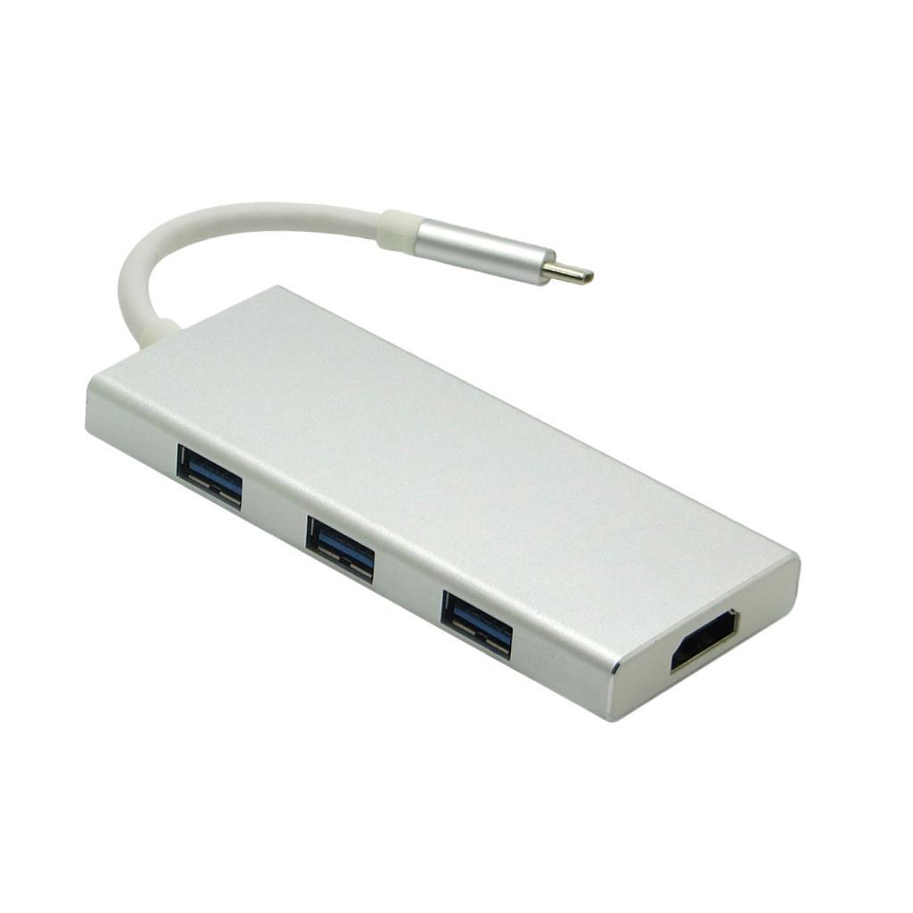 7 in 1 Type C to HDMI Hub Charging Card Reader USB 3.0 SD TF Adapter