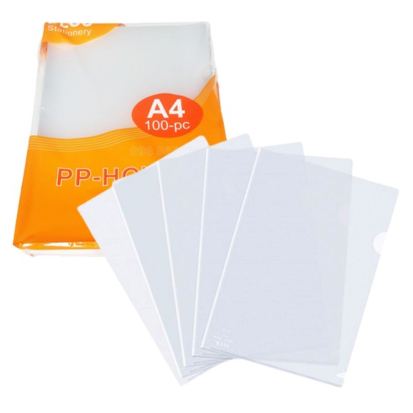 Bìa lá A4 dày 0.2mm Plus - Xấp 100 cái