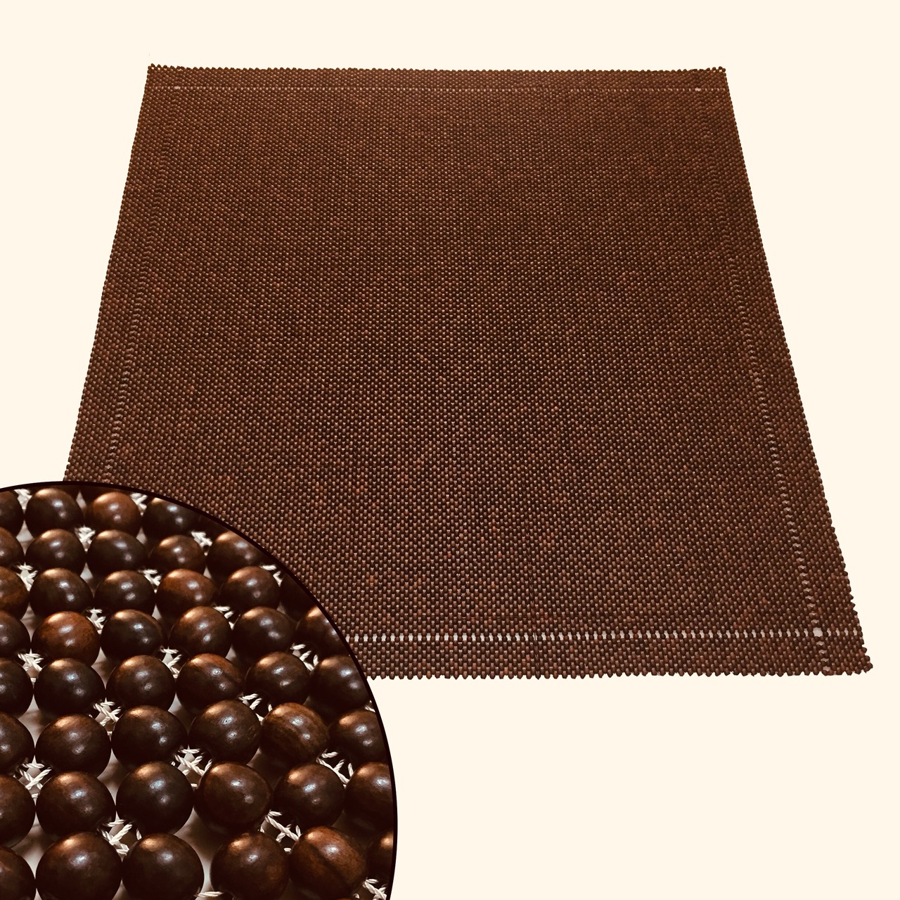 Chiếu hạt gỗ Trắc Mộc cao cấp hạt 1,2cm , Chiếu massage , Chiếu điều hoà - Kích thước 1,6mx2m