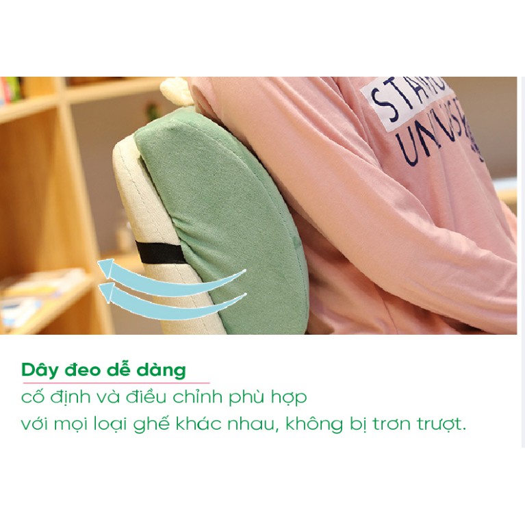 Gối Tựa Lưng Văn Phòng Cao su non thương hiệu DORON