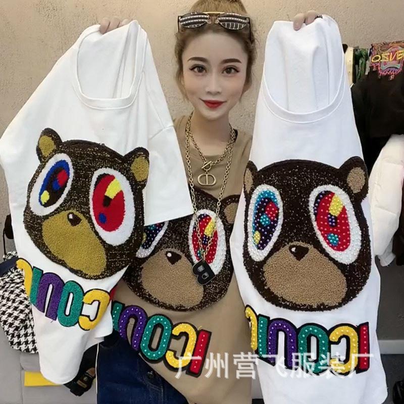 Áo phông nữ dáng rộng nhiều màu in hình cá tính