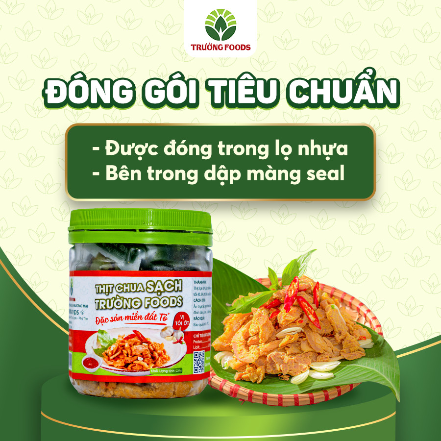 Thịt Chua Tỏi Ớt - Thịt Chua Trường Foods 180g