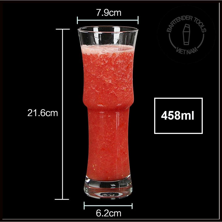 Highball cocktail glass -Ly thủy tinh highball thân đốt