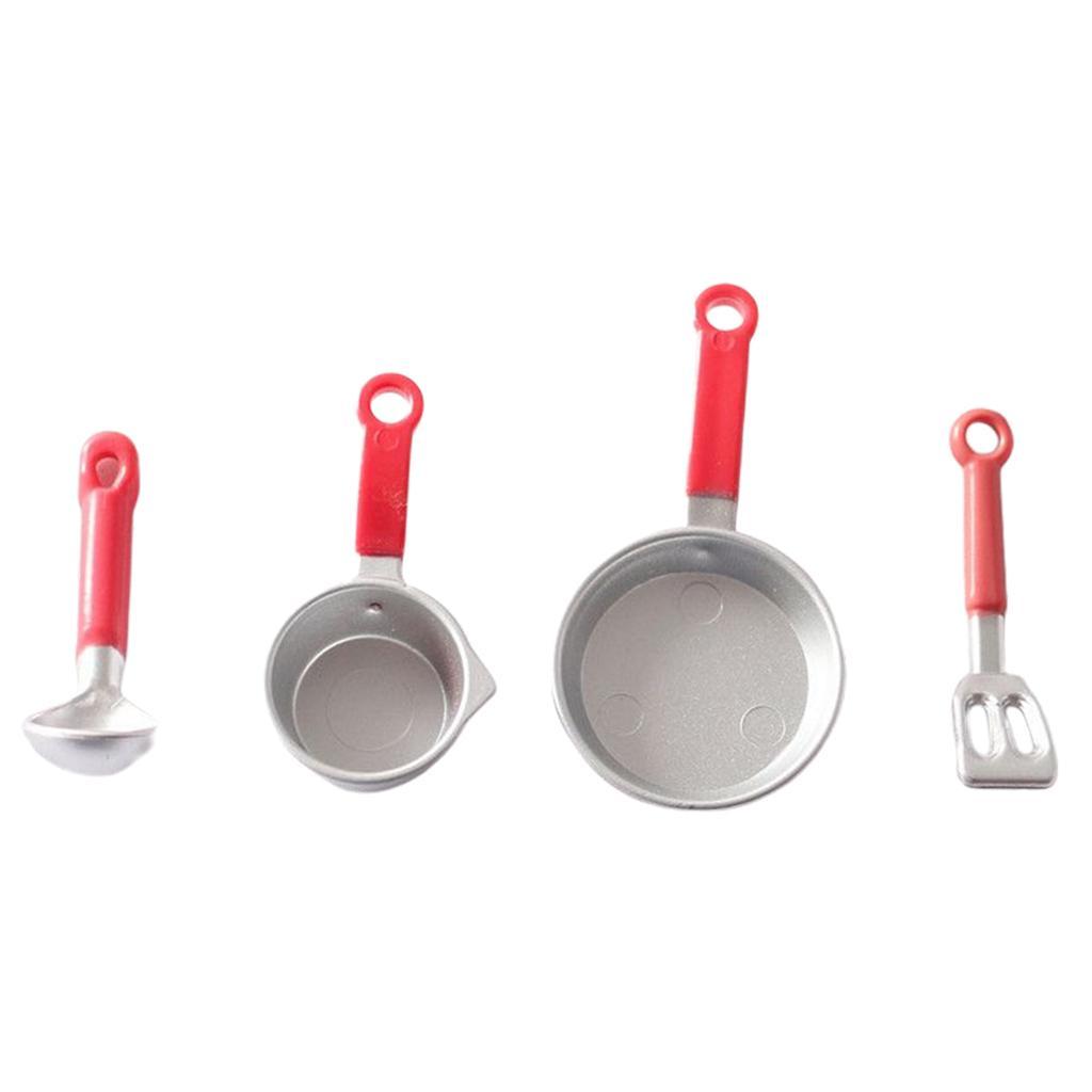 4Pcs 1:12 Kitchen  Set Classic Spatula Dollhouse Kit Figurine
