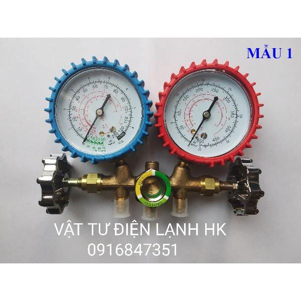 Đồng hồ đo gas đôi kèm dây nạp gas CT-536G , CT-536H,HF CT-536GF (chọn đúng loại khi đặt hàng)