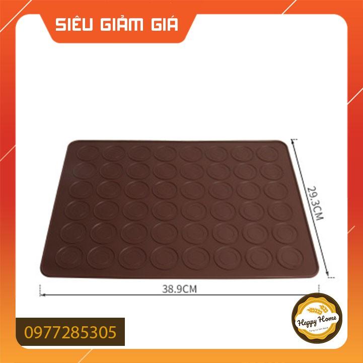 Thảm Silicon Chống Dính Nướng Bánh Macaron 48 ô tròn - Dụng cụ làm bánh