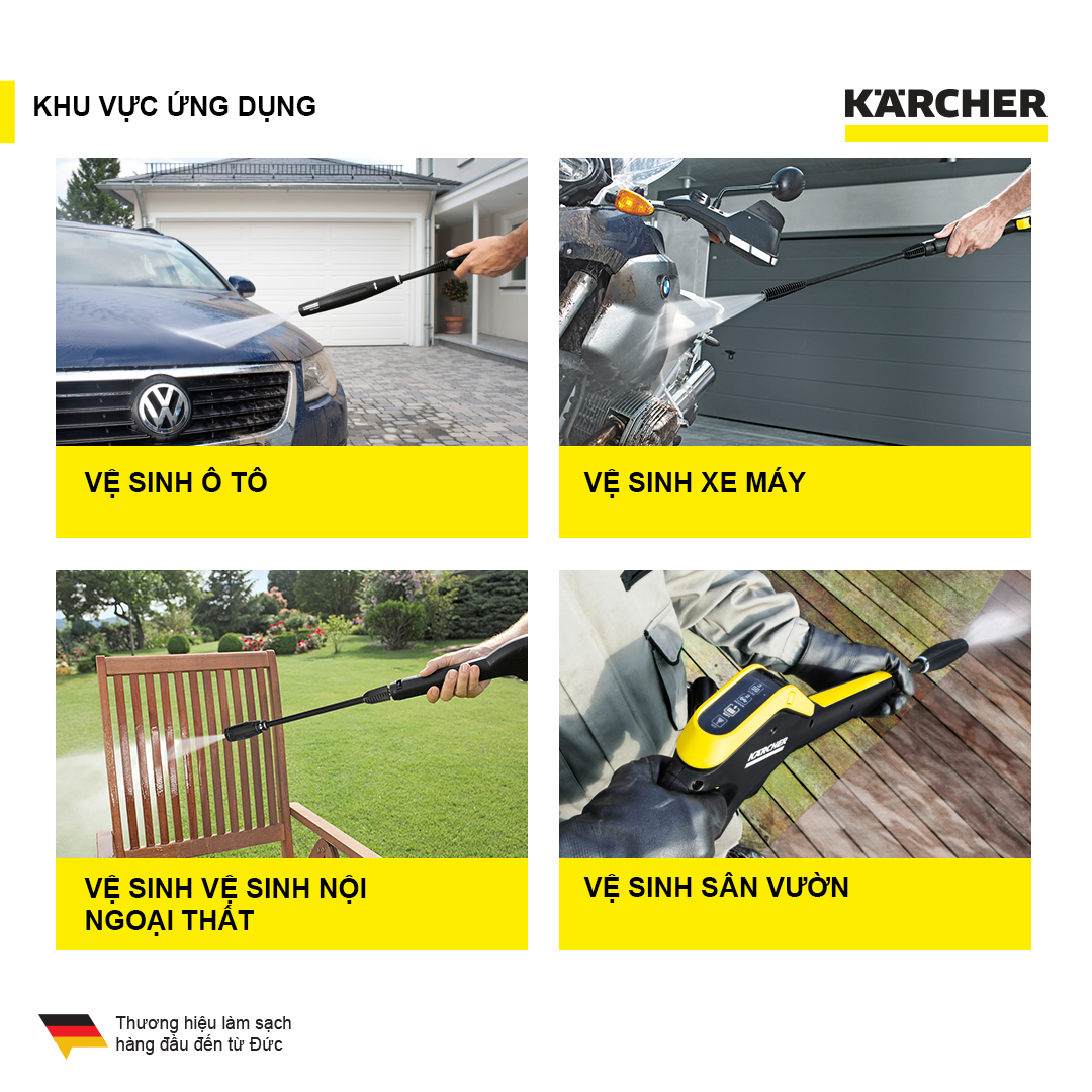 Máy xịt rửa xe cao áp Karcher K5 Power Control Home động cơ từ 2100w