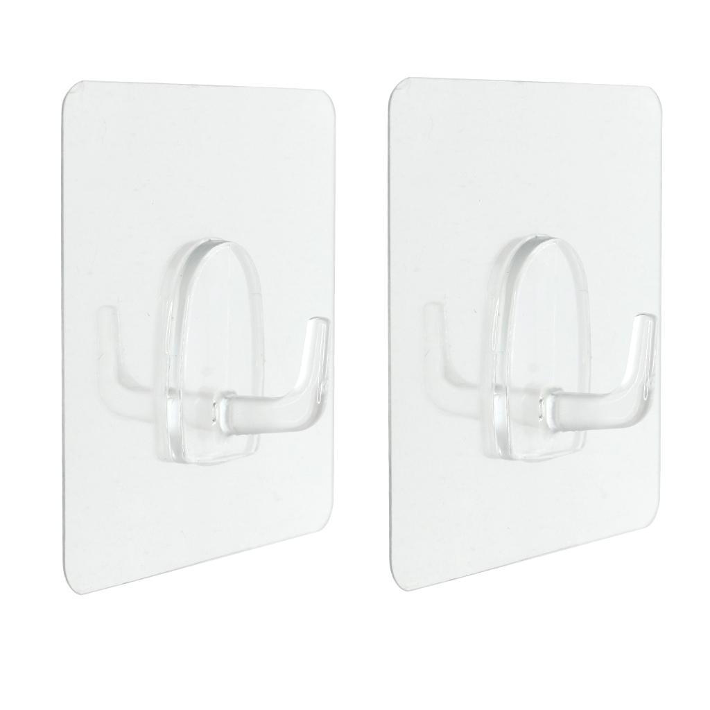 Wall Door House Home Square Plastic Self Adhensive Sticky Hook Hooks Holder