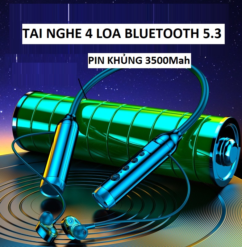 Tai Nghe Bluetooth 4 Loa  Bluetooth 5.3  Pin Khủng 3500mAh Sử Dụng Lên Đến 350 Giờ  Âm Thanh Vòm Hifi Siêu Trầm