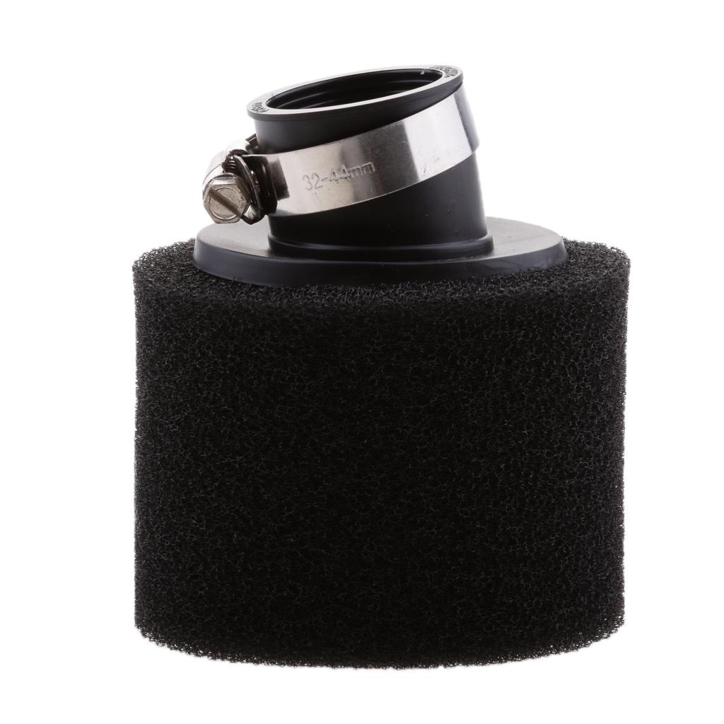 BLACK 35mm Bent Angled Foam Air Filter Pod for PIT Quad Dirt Bike ATV Buggy