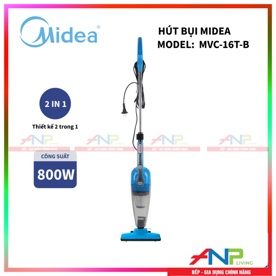 Máy Hút Bụi Midea MVC-16T-B - Hàng Chính Hãng