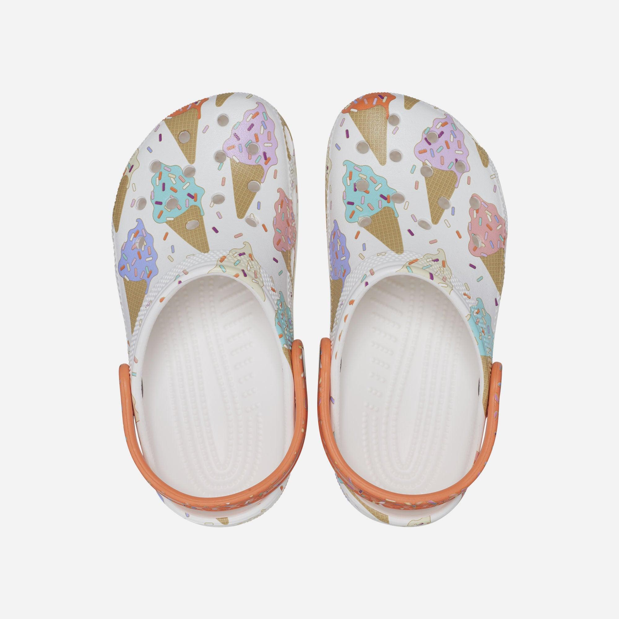 Giày lười trẻ em Crocs Classic Ice Cream Graphic - 208572-94S (1-3 tuổi)