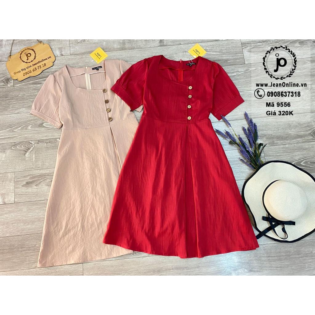 Đầm Linen Nút Gỗ đầm bigsize, thời trang ngoại cỡ, thời trang nữ