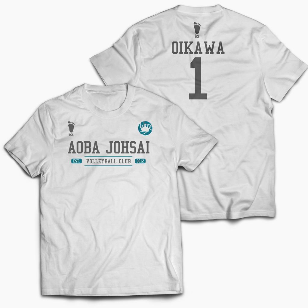 (SALE 50%) Áo thun Haikyuu: Aoba Johsai Volleyball Team Jersey Shirt độc đẹp giá rẻ