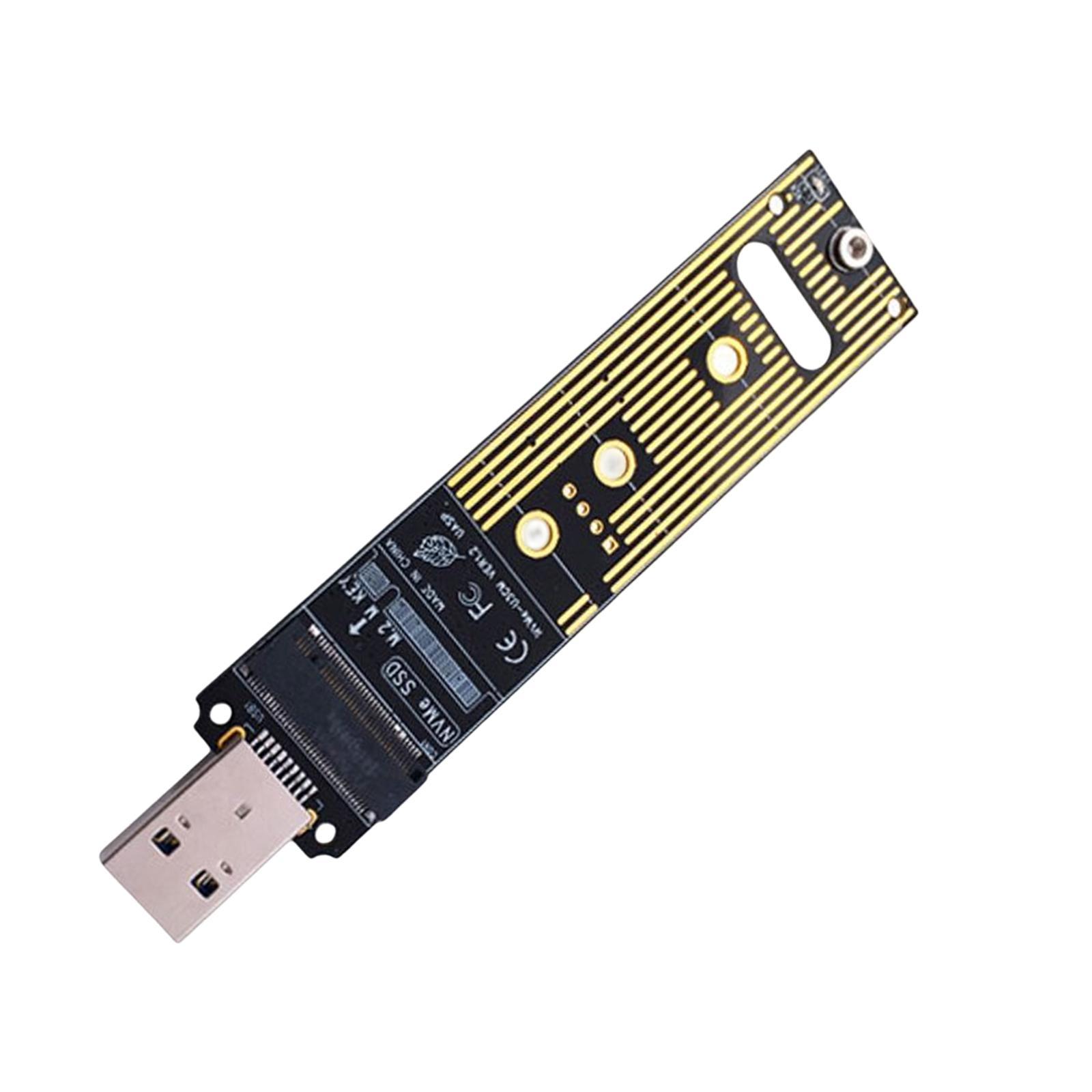 M.2 SSD to USB 3.1 Adapter External Solid State Drive Adapter Parts 10Gbps