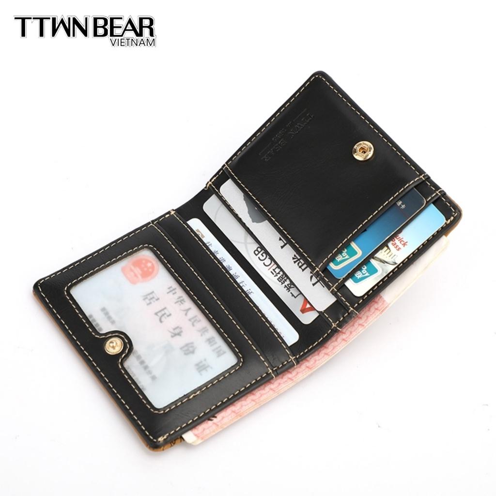 Ví câm tay nhiều ngăn mini đựng thẻ TTWN BEAR chính hãng - TT2236