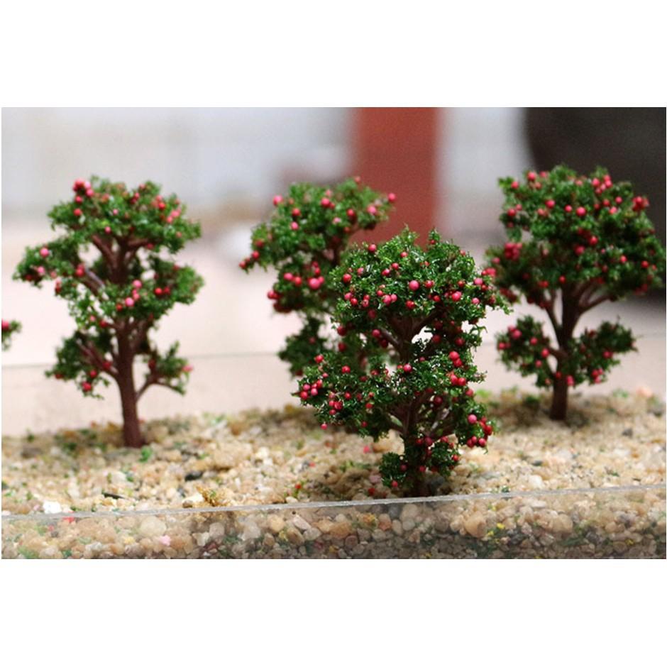 Mô hình cây táo đỏ để trang trí nhà búp bê, bonsai, miniatures(TREE-05)