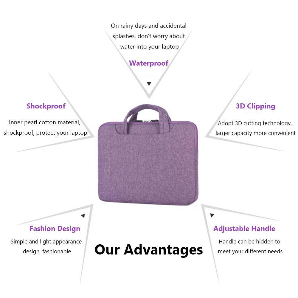 Túi đựng laptop chống sốc nhiều màu sắc thời trang kích thước 13 14 15 inch