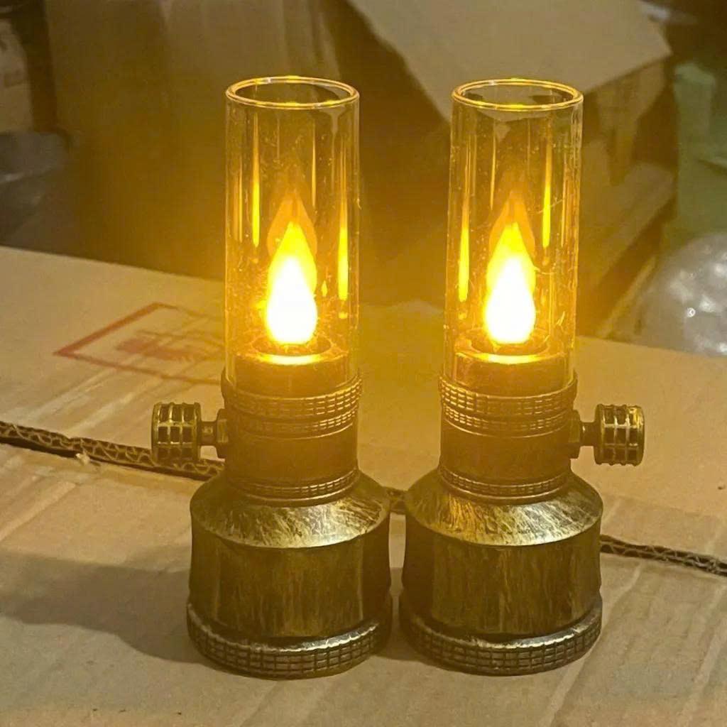 Đèn Thờ cổ điển - dùng pin thiết kế cổ điển trang trí dùng làm đèn thờ - giao mầu ngẫu nhiên - đồng