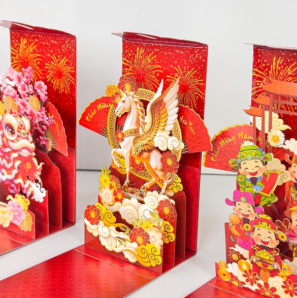 SET 6 BAO LÌ XÌ 3D CAO CẤP 2026 – MS001