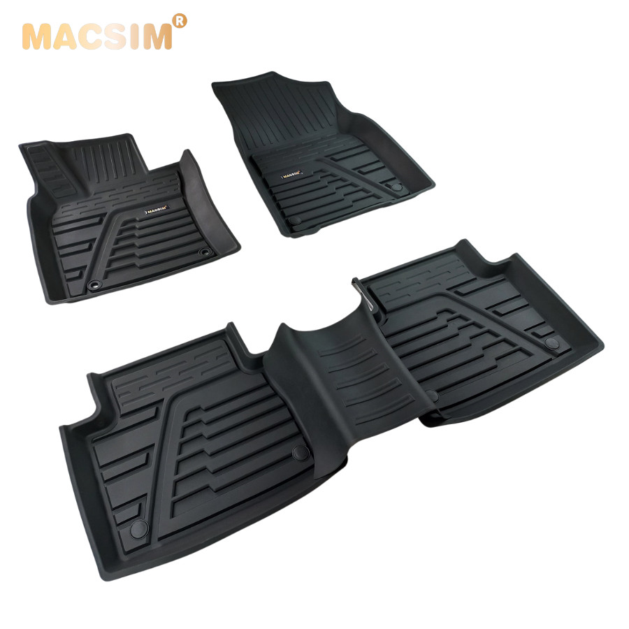 Thảm lót sàn xe ô tô Mazda CX5  2018 +  nhãn hiệu Macsim - chất liệu nhựa TPE đúc khuôn cao cấp - màu đen
