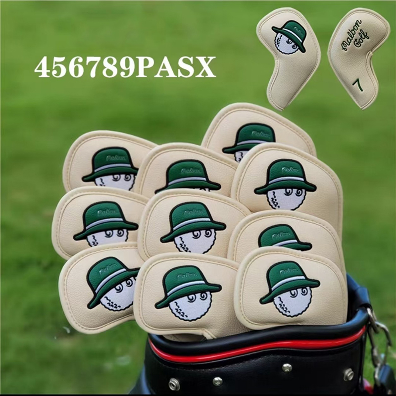 Bọc đầu gậy golf cover gậy sắt da PU chống trầy xước bụi bẩn 10 chiếc BD017