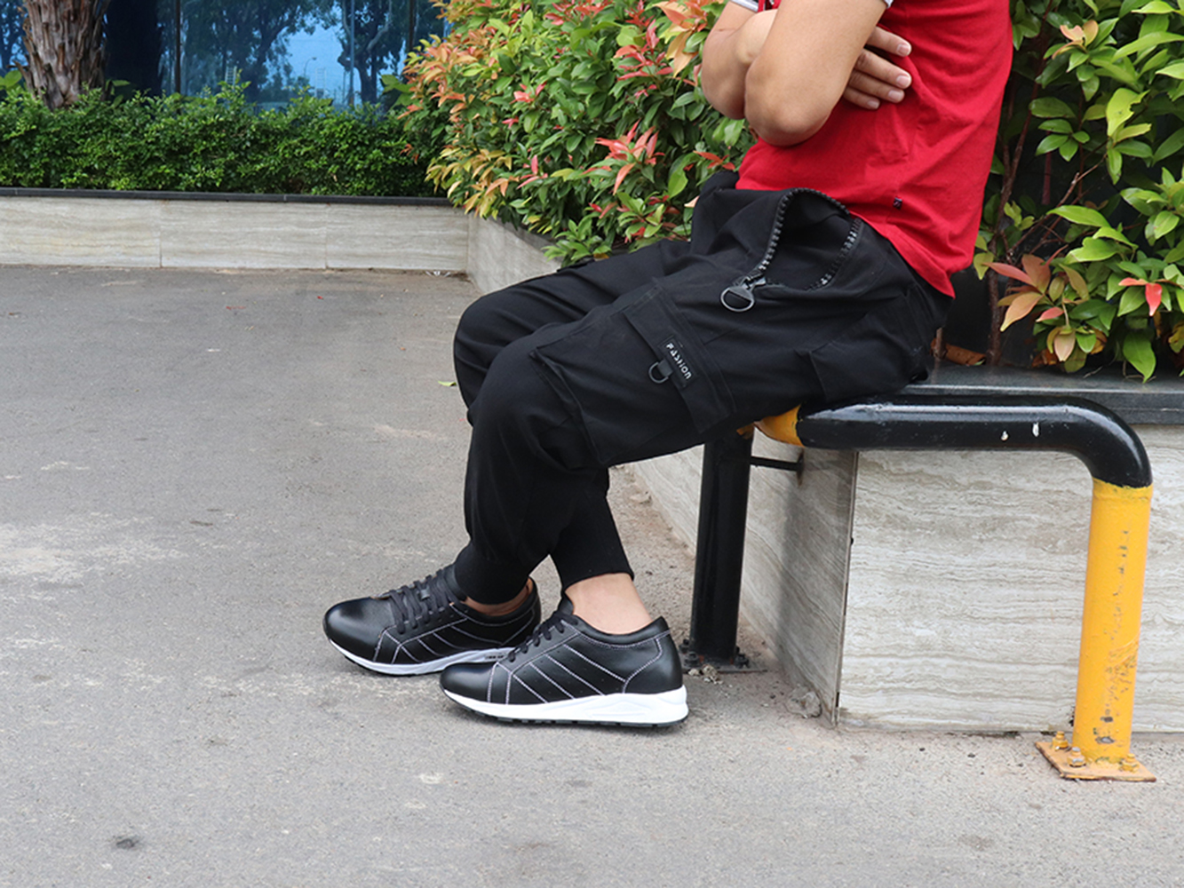 GIÀY TĂNG CHIỀU CAO GIÀY CAO DÀNH CHO NAM GIỚI T19 ĐEN - CAO 8CM GIÀY ĐỘN NAM CAO VƯỢT TRỘI