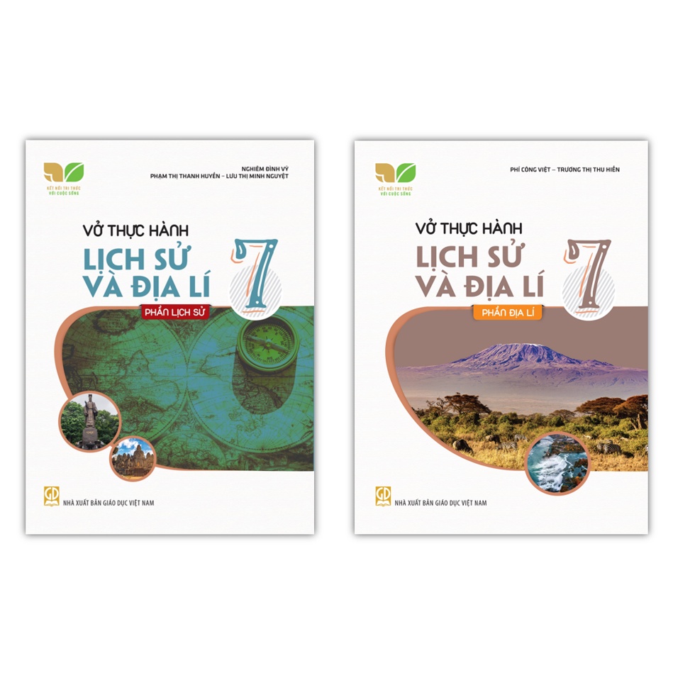 Sách - Combo 2 cuốn Vở thực hành Lịch sử và Địa lí 7 (Kết nối tri thức với cuộc sống)