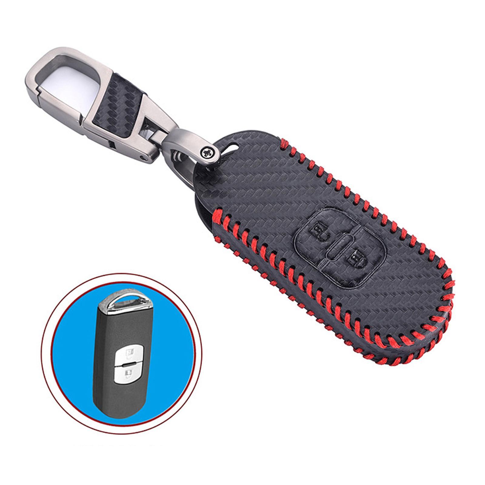 Leather Car Key Case Keychain Replacement Shell for