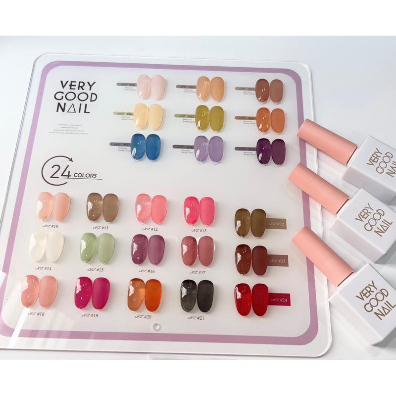 Set Sơn Thạch Very Good Nail 24 Màu Đậm Đặc, Tặng Bảng Màu Cao Cấp, Lên Màu Chuẩn Làm Nail Phương Miu Nữ Women